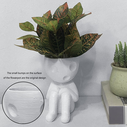 Nordic Man Ceramic Flower Pot