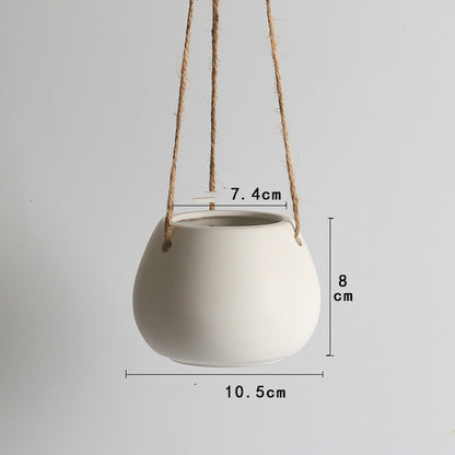 Hanging Ceramic Flower Pot