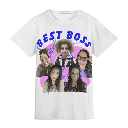 Best Boss Unisex All-Over Print Adult Short Sleeve Tshirt