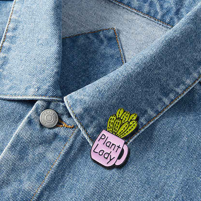 Plant Lady Lapel Pin