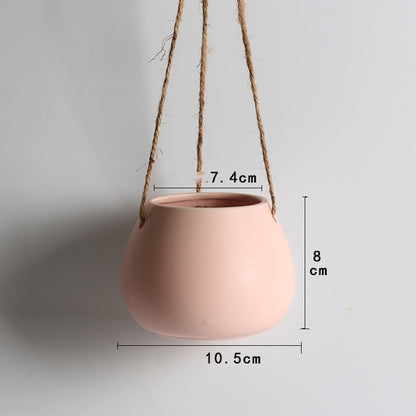 Hanging Ceramic Flower Pot