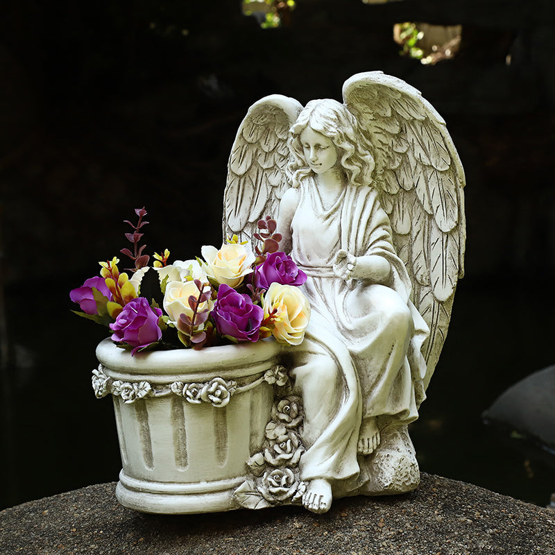 Angel Resin Flower Pots