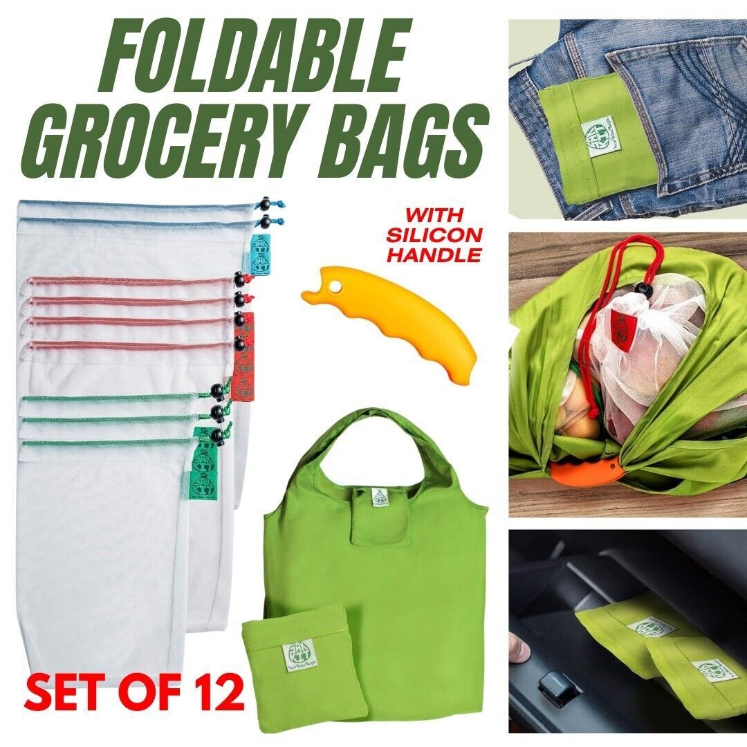 Eco Friendly Grocery Bag 12 Piece Set