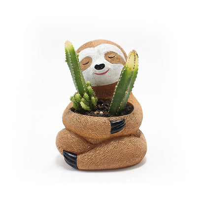 Sloth Hug Flower Pot