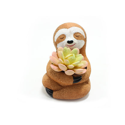 Sloth Hug Flower Pot