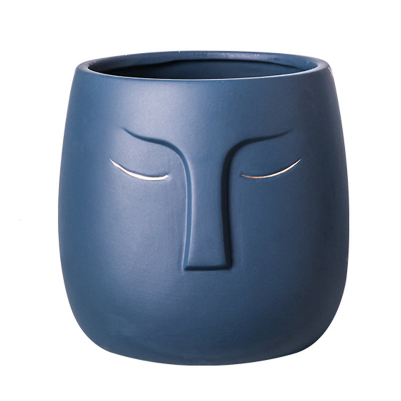 Ceramic Face Flower Pot