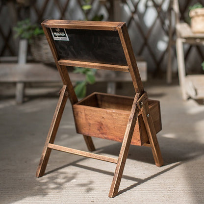 Wood Flower Box Chalkboard Sign