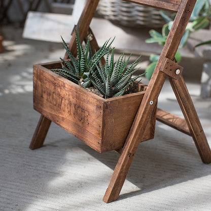 Wood Flower Box Chalkboard Sign