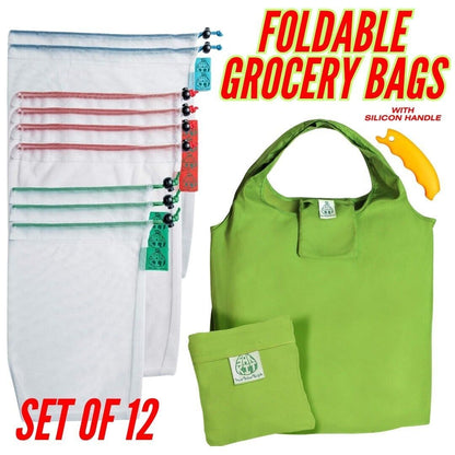 Eco Friendly Grocery Bag 12 Piece Set