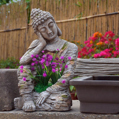 Zen Buddha Statue Flower Pot