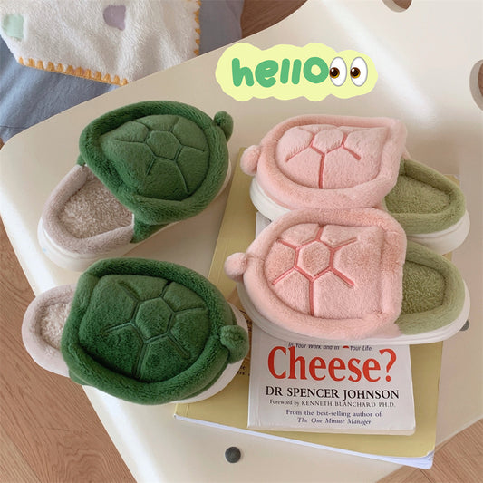 Fleece Turtle Slippers