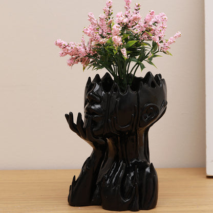 Goddess Head Flower Pot